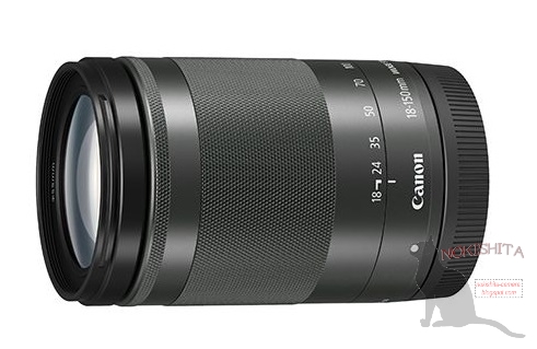 Появились изображения и спецификации объектива Canon EF-M 18-150mm IS STM