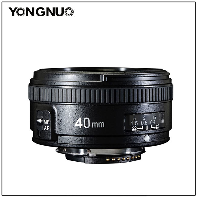 Объектив Yongnuo YN 40mm f/2.8N поддерживает ручную и автоматическую фокусировку