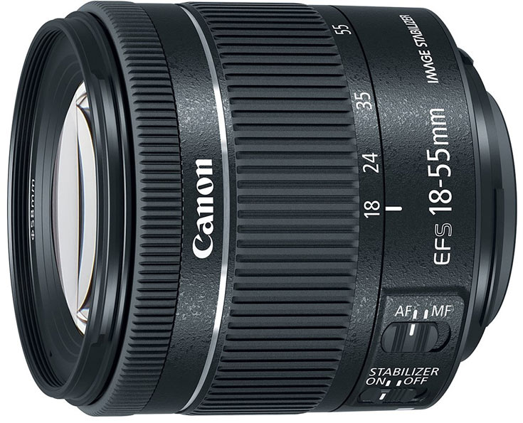 Объектив Canon EF-S 18-55mm F4-5.6 IS STM почти на 20% короче своего предшественника 