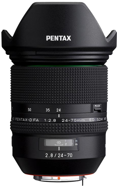 Объектив HD Pentax-D FA 24-70mm f/2.8ED SDM WR должен появиться в продаже в октябре по цене $1300