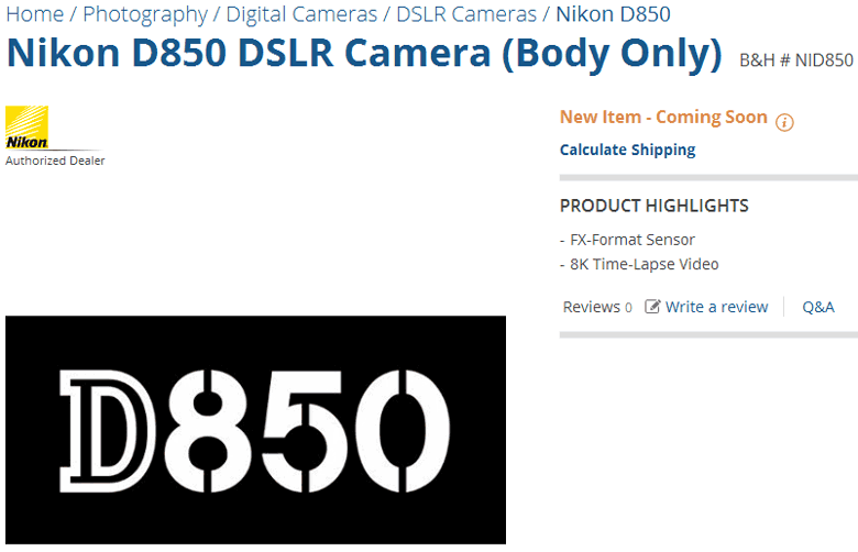 Камера Nikon D850 может стереть границу между зеркальными и беззеркальными камерами