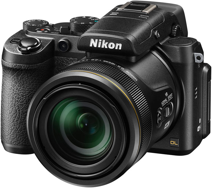 В компактных камерах Nikon DL24-85, DL18-50 и DL24-500 используются дюймовые датчики изображения