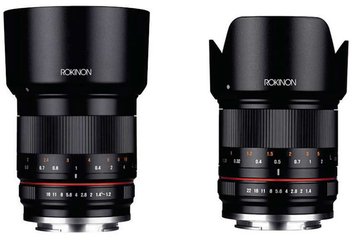 Объективы Rokinon 50mm f/1.2 и Rokinon 21mm f/1.4 выпускаются в вариантах для камер с креплениями Canon EF-M, Fujifilm X, Micro Four Thirds и Sony E
