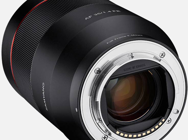 Полнокадровый объектив Samyang AF 35mm f/1.4 FE предназначен для камер с креплением Sony E