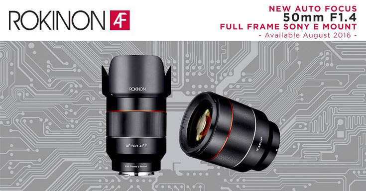 Начат прием заказов на объектив Rokinon AF 50mm F/1.4 FE с креплением Sony E